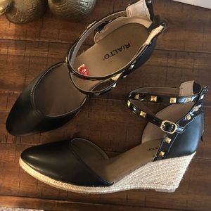 New Rialto Studded Wedges